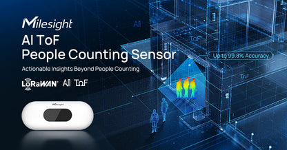 Milesight AI ToF People Counting Sensor - PoE Version (NO LoRA)
