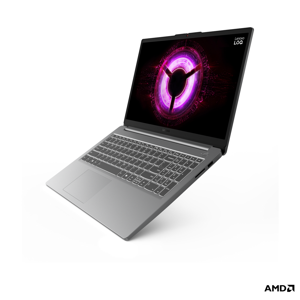 LOQ 83S000DUSA / LOQ 15ARP10E / Grey / 15.6 FHD / Ryzen5_150 / 16GB DDR5_4800 SoDIMM / 512GB SSD M.2 2242 / RTX3050 6GB G6 96B / Windows 11 Home / 1YRCI