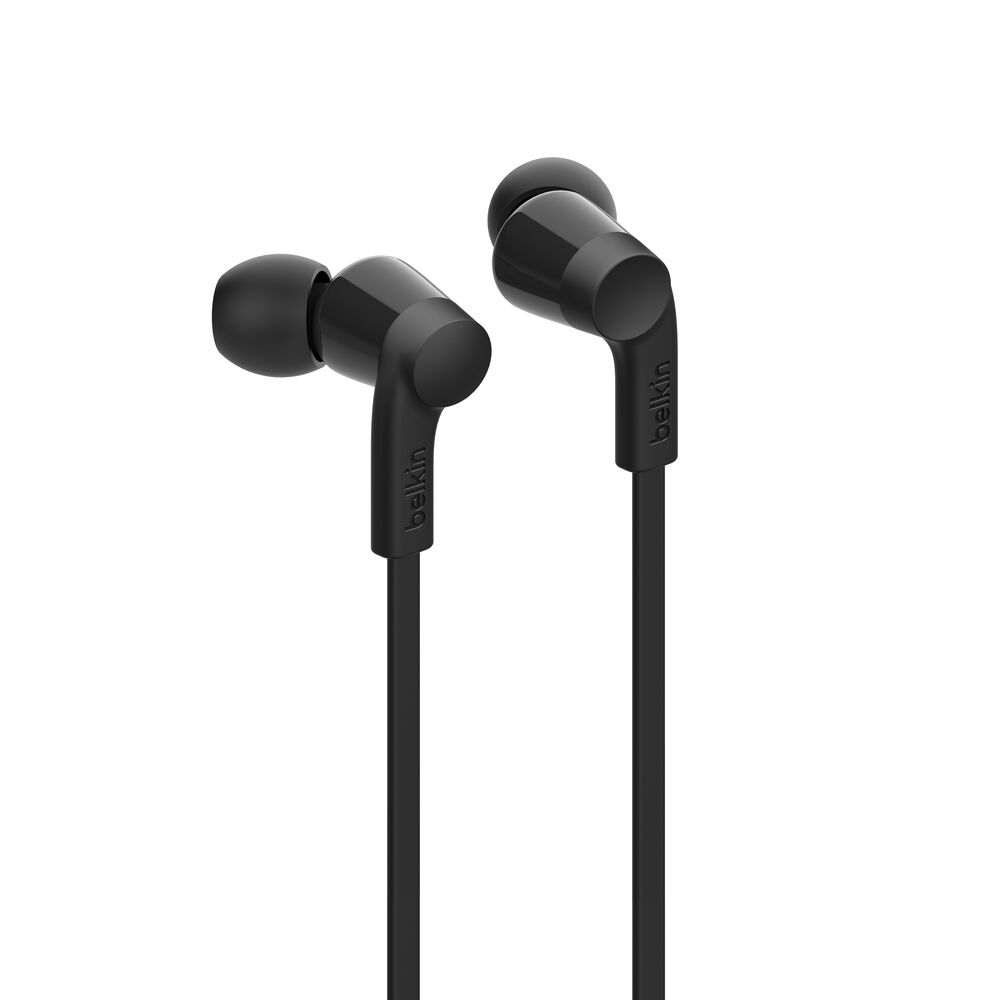 Belkin - SoundForm Wired USB-C Earbuds - Black