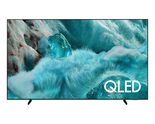 SAMSUNG 98" QLED Q7F SMART TV 4K UHD 3840x2160 Q4 AI PROCESSOR 100% COLOR VOLUME WITH QUANTUM DOT QUANTUM HDR SAMSUNG KNOX SECURITY ADAPTIVE SOUND SAMSUNG VISION AI TIZEN OS HDMI X 4 USB X 2