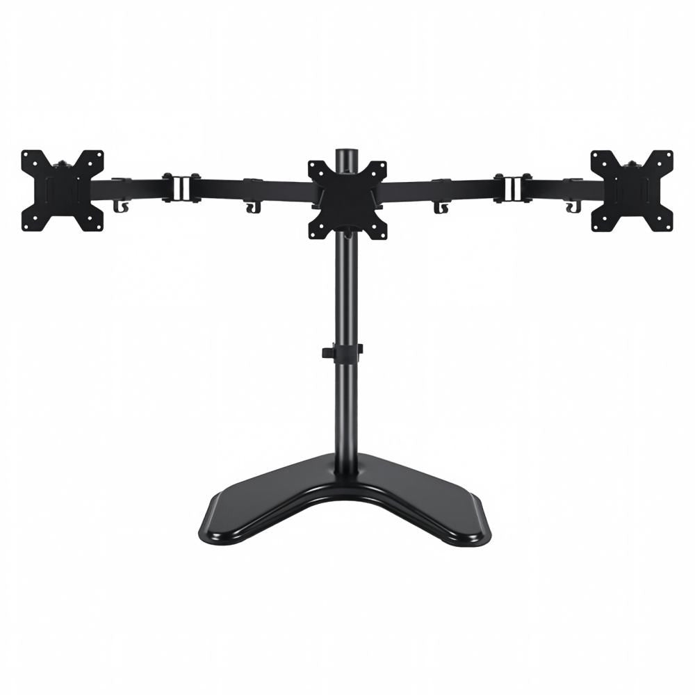 Tuff-Luv - 3 x Monitor Screen Arm Desk Stand - Black