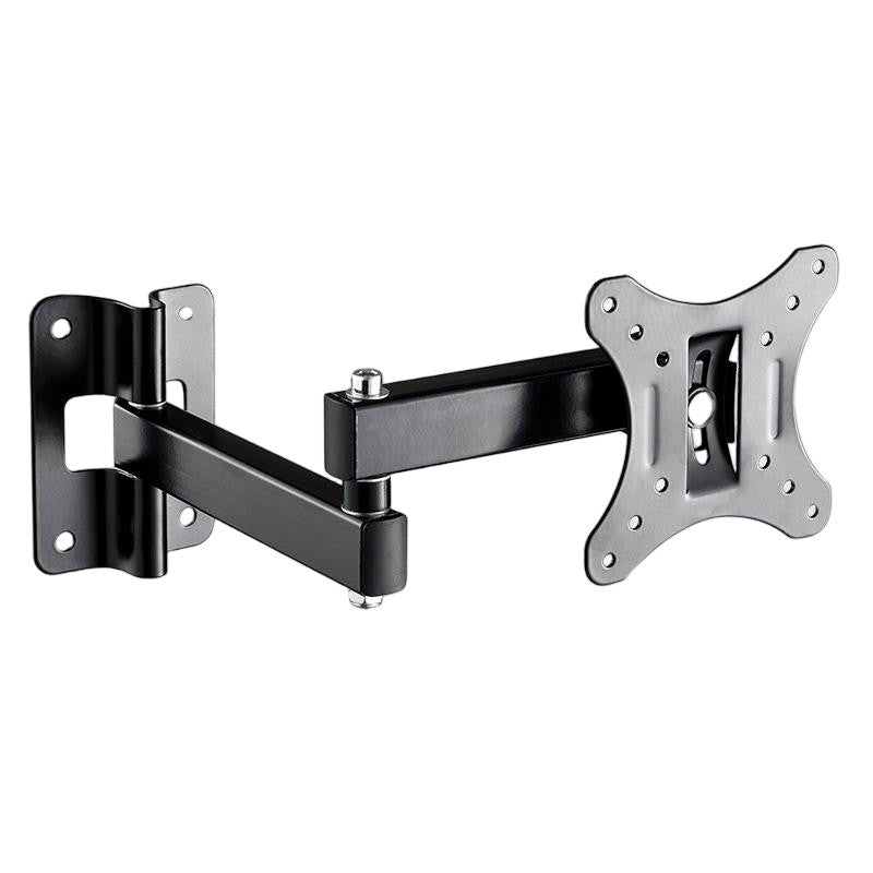 Tuff-Luv - Wall Mounted Pivot Monitor/TV Mount 10" - 27" - Black