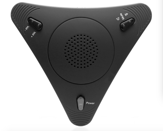 Tuff-Luv - USB-A Desktop Conference Room Microphone Speaker - Black