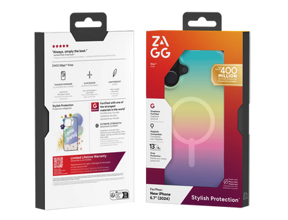 ZAGG Cases Milan Snap Apple iP16 Plus Iridescent