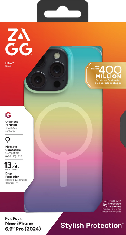 ZAGG Cases Milan Snap Apple iP16 Pro Max Iridescent