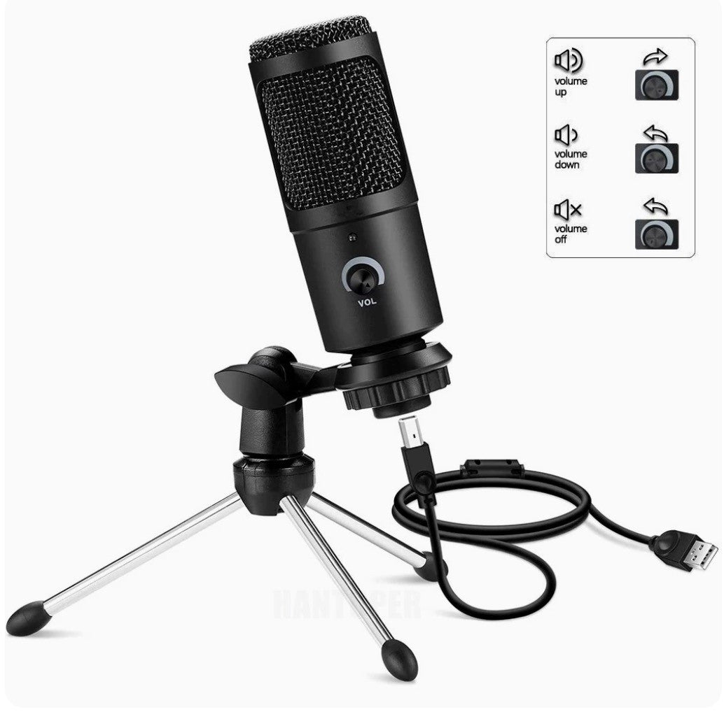 Tuff-Luv - USB-A Condenser Microphone - Black