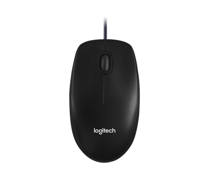 Logitech® Mouse M100 - BLACK - USB - N/A - EMEA28i-935 - AKOYA HANGTAB BOX M100