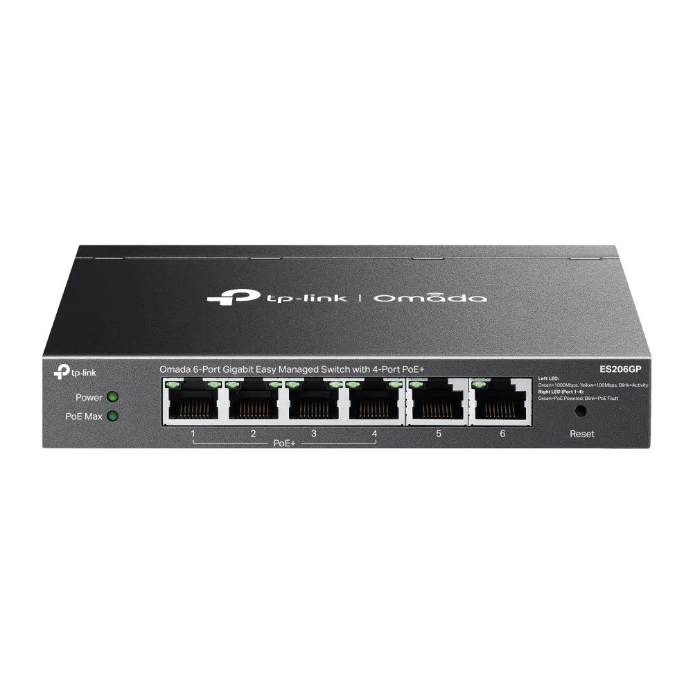 TP-Link Omada 6-Port Gigabit Easy Managed Switch with 4-Port PoE+