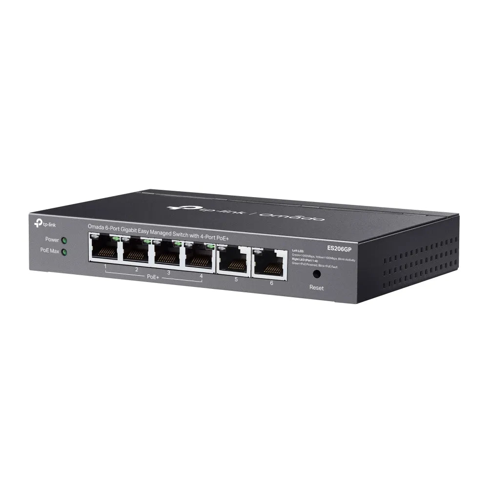 TP-Link Omada 6-Port Gigabit Easy Managed Switch with 4-Port PoE+