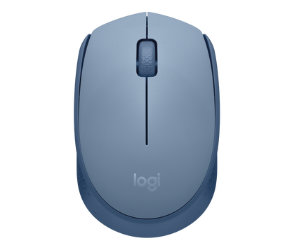 910-006866 - LOGI M171 Wireless mouse (Blue/Grey) Nano USB receiver 3 buttons optical .
