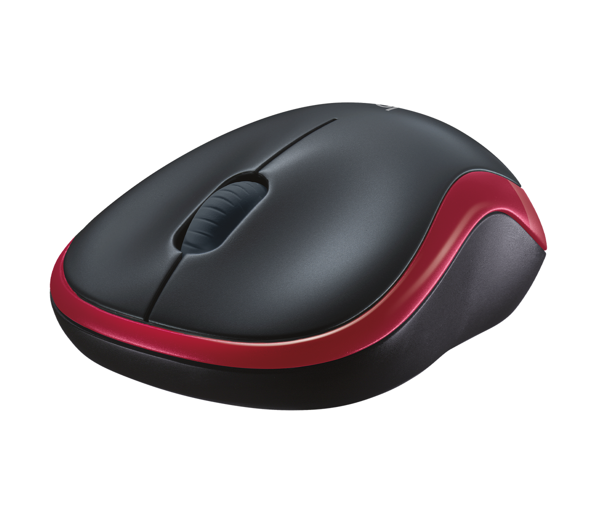 Logitech Wireless Mouse M185 (RED) Nano USB receiver 3 buttons optical tracking with wheel 10m range