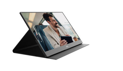 AOC-16T20E2 Portable Monitor|USB C Powered x2|15.6 inch|IPS 1920x1080 60Hz|Mini HDMI|230nits|VESA Mount|Smart Cover|3YR Warranty
