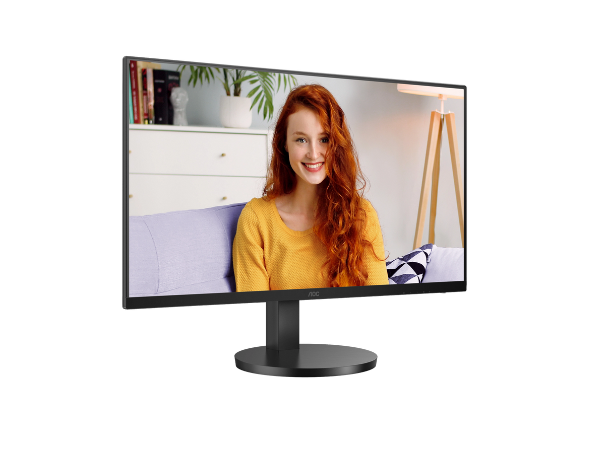 AOC-U27B3CF B3 Monitor|27 Inch|4ms (GtG)|4K UHD|USB-C|3840*2160 60Hz|350nits|HDMI+DP|Internal PSU|HAS;Tilt; SPKs|3YR
