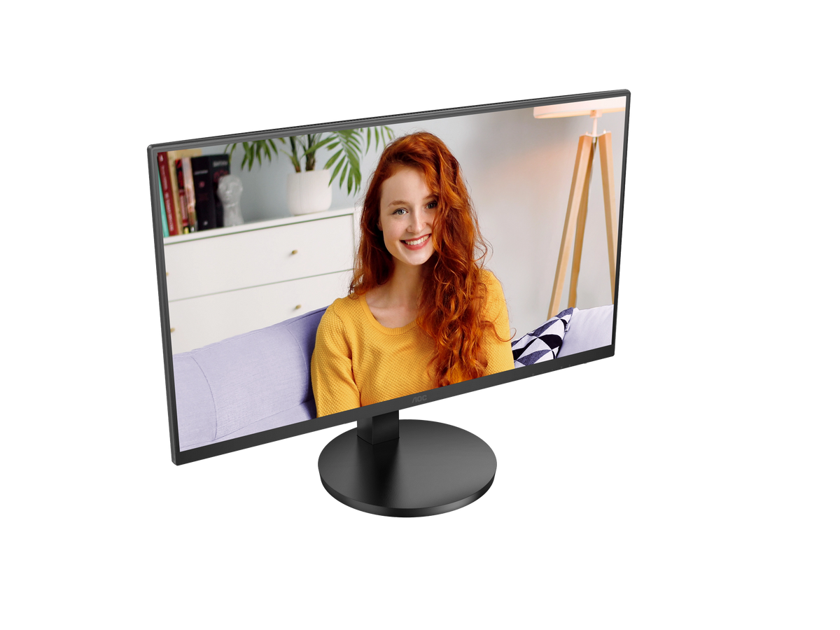 AOC-U27B3CF B3 Monitor|27 Inch|4ms (GtG)|4K UHD|USB-C|3840*2160 60Hz|350nits|HDMI+DP|Internal PSU|HAS;Tilt; SPKs|3YR