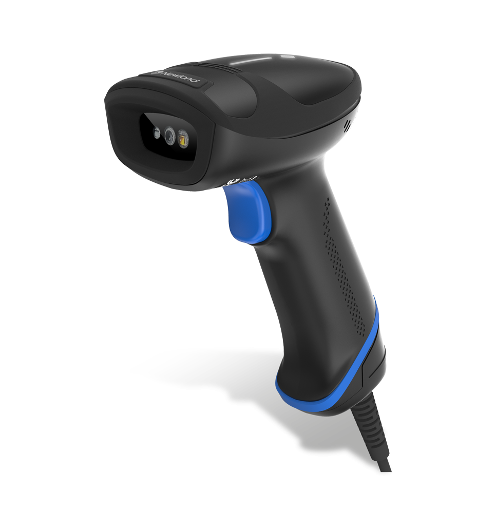 HR33 Marlin 2D CMOS Mega Pixel Handheld Reader with 3.5 mtr. coiledUSB cable(CBL030UA)and autosense. Incl. smart adjustable stnd