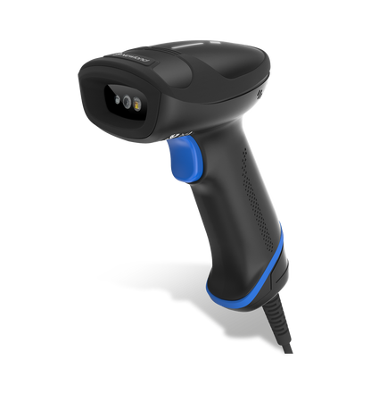 HR33 Marlin 2D CMOS Mega Pixel Handheld Reader with 3.5 mtr. coiledUSB cable(CBL030UA)and autosense. Incl. smart adjustable stnd