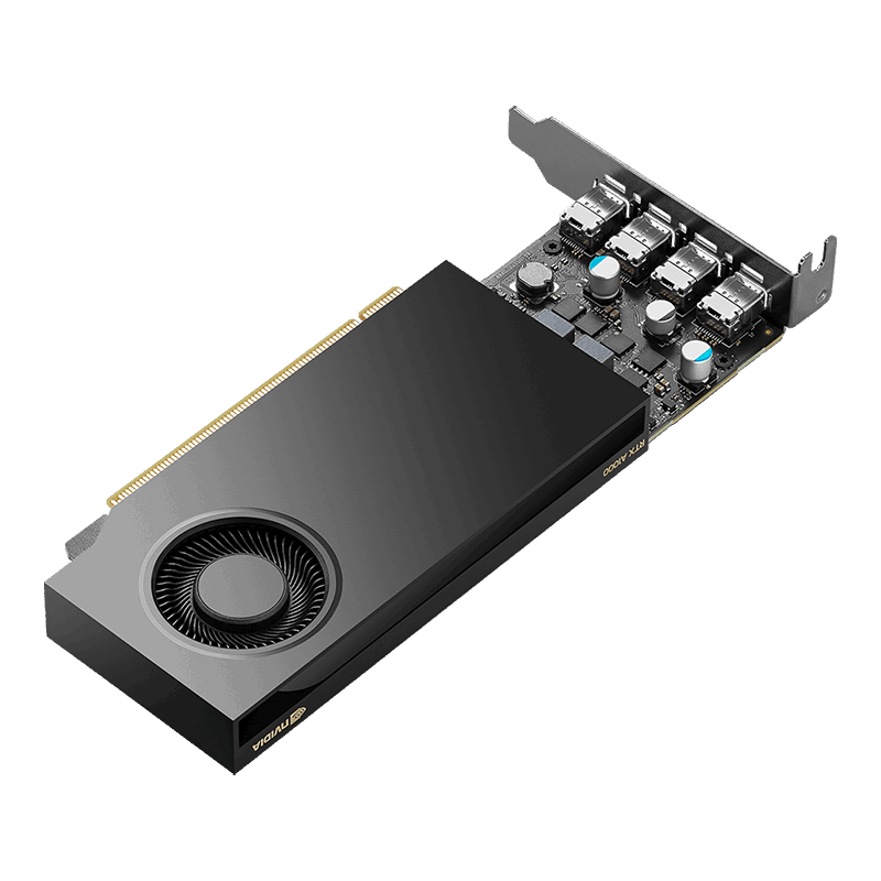 PNY NVIDIA QUADRO A1000 PCI-Express 4.0 x16 ; LP; 8 GB GDDR6 128-bit; 4x Mini DP 1.4 : LOW PROFILE; 50W