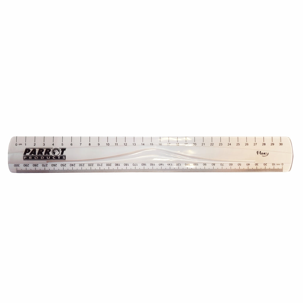 RULER FLEXIBLE 30CM CLEAR
