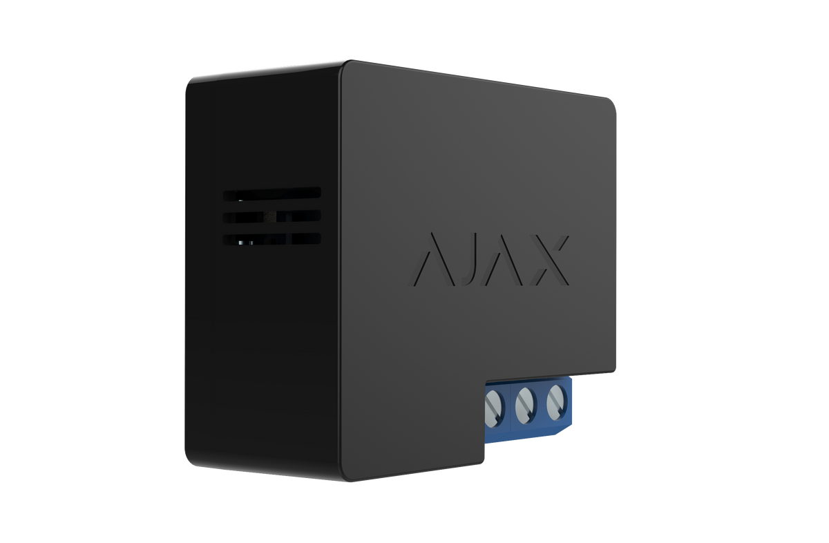 AJAX Security - Automation - Black WallSwitch, Power Relay to Control 100/230V Power Supply Remotely | AJAX-AD-WS-B