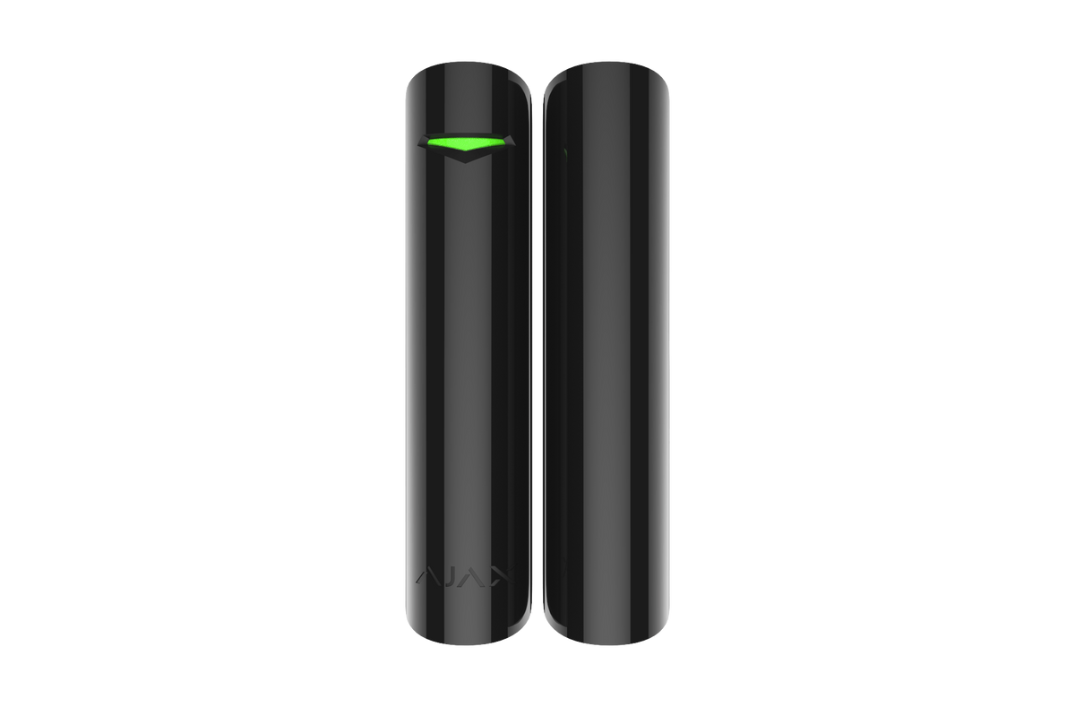 AJAX Security - DoorProtect Plus Jeweller - Black Indoor Opening Detector with Shock and Tilt Sensors | AJAX-DP-PLUS-INDR-B