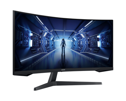 Samsung LC34G55TWW 34'' Odyssey G5 Ultra WQHD Curved Monitor; 21:9; 1000R; 3440X1440 Resolution; Max 165Hz; 2500:1 Static; 1ms (