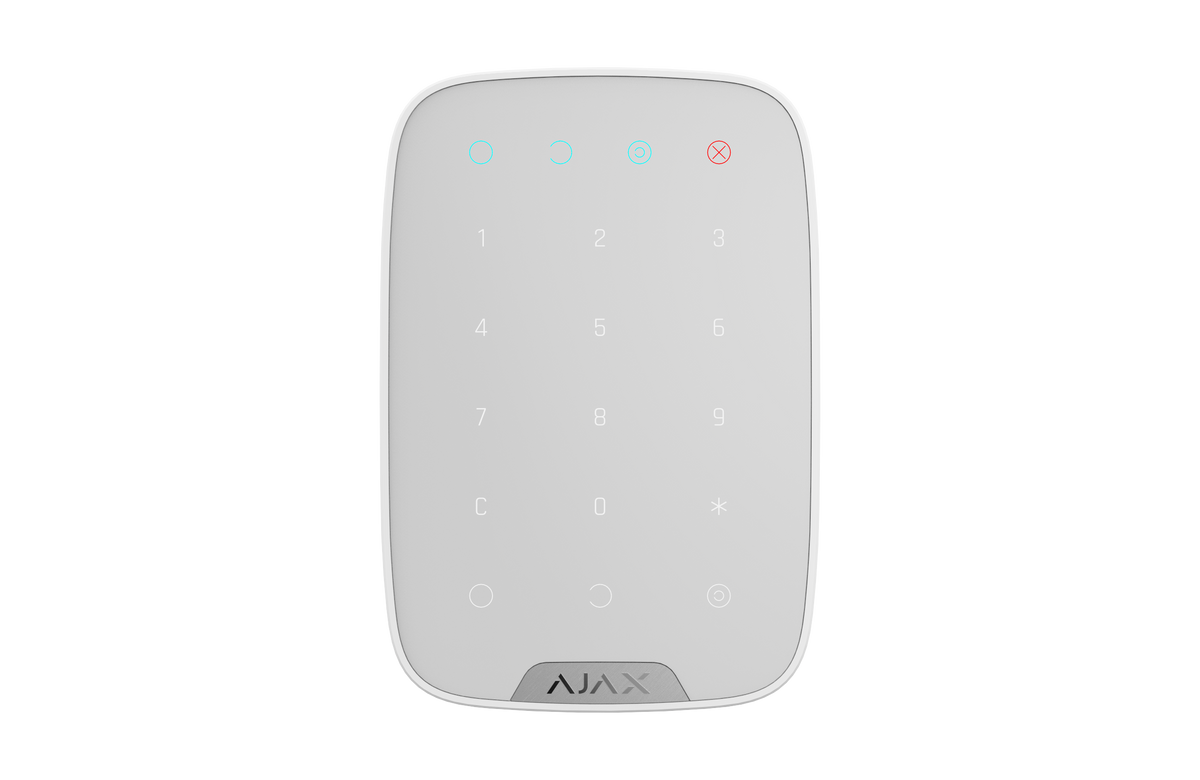 AJAX Security - Keypad Jeweller - Wireless White Indoor Keypad | AJAX-KP-W