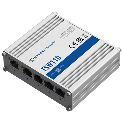 Teltonika 5-Port L2 Unmanaged Ethernet Switch | TSW110