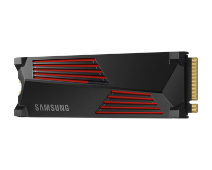 SAMSUNG MZ-V9P1T0CW 990 PRO 1 TB NVMe SSD W/Heatsink - Read Speed up to 7450 MB/s; Write Speed to up 6900 MB/s; Random Read up t
