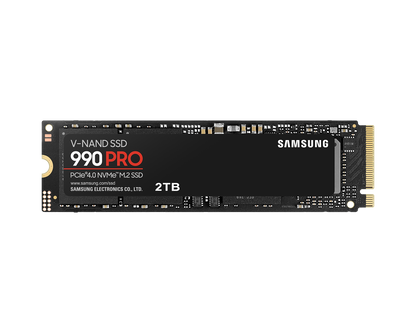 SAMSUNG MZ-V9P2T0BW 990 PRO 2 TB NVMe SSD - Read Speed up to 7450 MB/s; Write Speed to up 6900 MB/s; Random Read up to 1400000 I