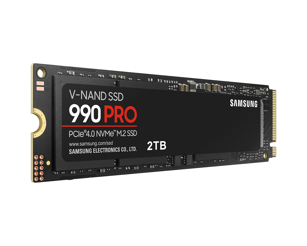 SAMSUNG MZ-V9P2T0BW 990 PRO 2 TB NVMe SSD - Read Speed up to 7450 MB/s; Write Speed to up 6900 MB/s; Random Read up to 1400000 I