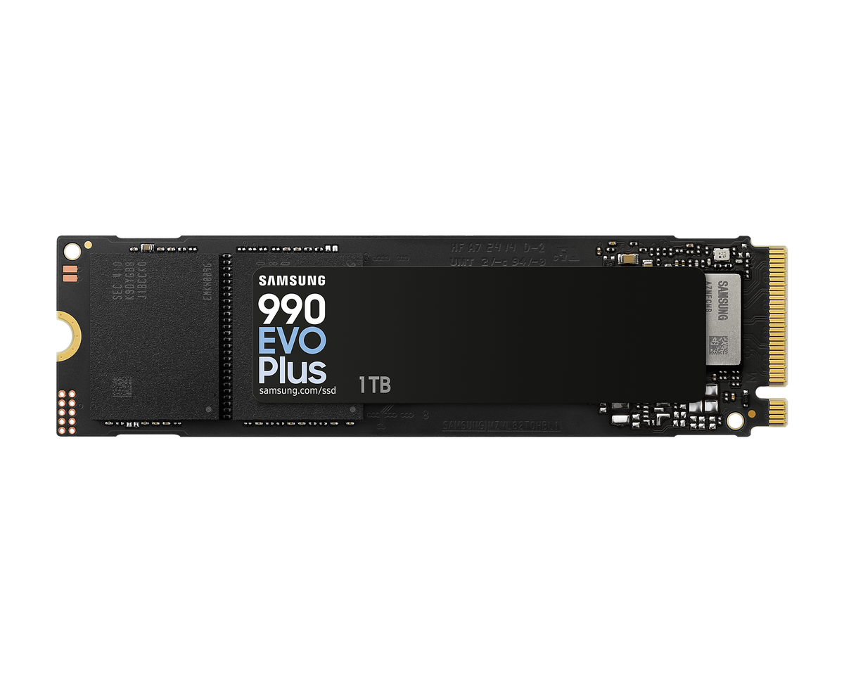 SAMSUNG MZ-V9S1T0BW 990 EVO Plus 1TB NVMe SSD - Read Speed up to 7150 MB/s; Write Speed to up 6300 MB/s; Random Read up to 850;0