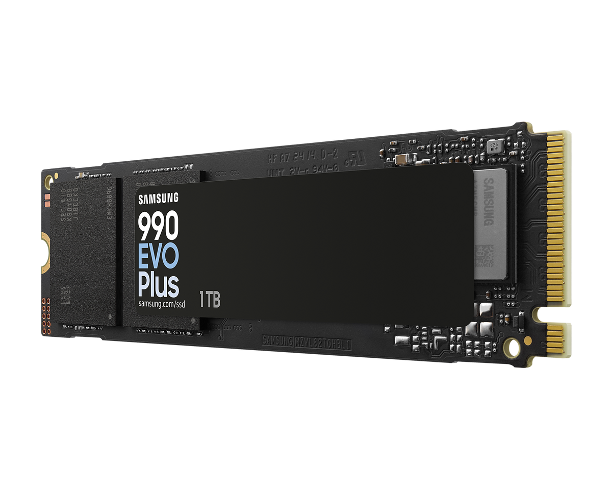SAMSUNG MZ-V9S1T0BW 990 EVO Plus 1TB NVMe SSD - Read Speed up to 7150 MB/s; Write Speed to up 6300 MB/s; Random Read up to 850;0