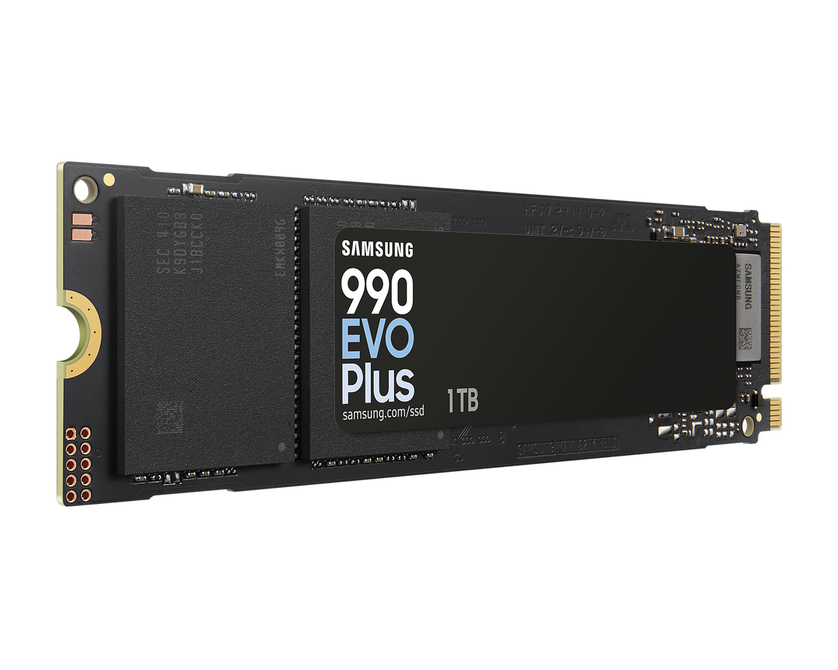 SAMSUNG MZ-V9S1T0BW 990 EVO Plus 1TB NVMe SSD - Read Speed up to 7150 MB/s; Write Speed to up 6300 MB/s; Random Read up to 850;0