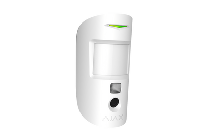 AJAX Security - MotionCam Jeweller - White Wireless Indoor Motion Detector with Photo Camera | AJAX-MC-INDR-W