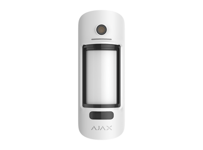 AJAX Security - MotionCam Jeweller - White Wireless Outdoor Motion Detector with Photo Verification | AJAX-MC-OUT-W