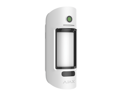AJAX Security - MotionCam Jeweller - White Wireless Outdoor Motion Detector with Photo Verification | AJAX-MC-OUT-W