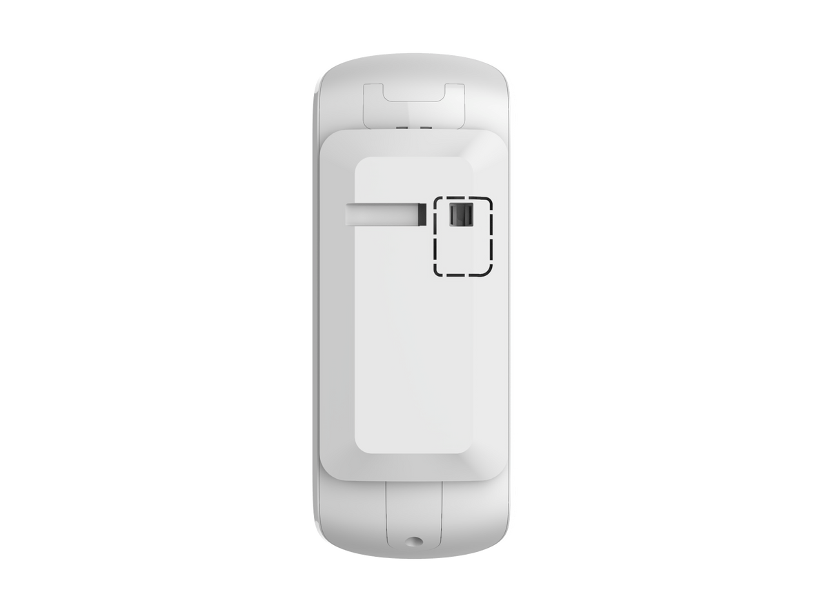 AJAX Security - MotionCam Jeweller - White Wireless Outdoor Motion Detector with Photo Verification | AJAX-MC-OUT-W