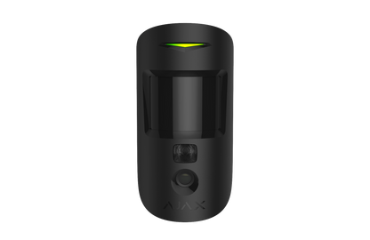AJAX Security - MotionCam (PhOD) Jeweller - Black Wireless Motion Detector with Photo on Demand and by Alarm | AJAX-MC-PHOD-INDR
