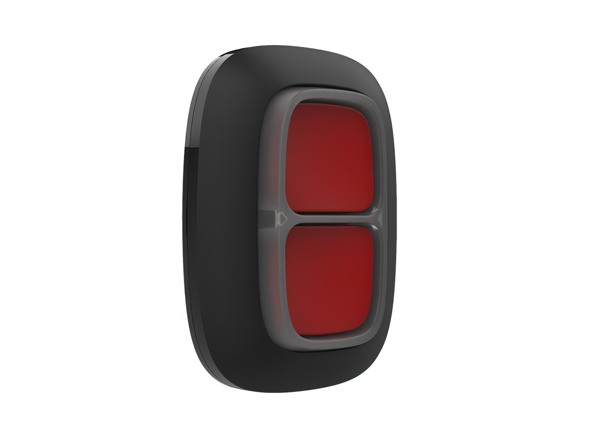 AJAX Security - DoubleButton Jeweller - Double Black Wireless Smart Button for Panic and Control Modes | AJAX-PB-DOUBLE-B