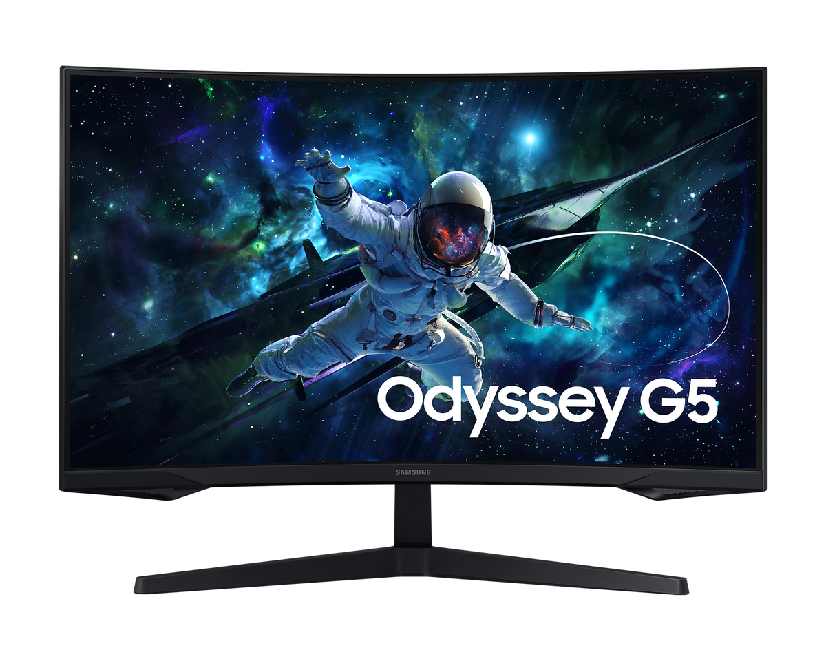 Samsung LS32CG552 32'' Odyssey G5 QHD Curved Monitor; 16:9; 1000R; 2560x1440 resolution; 165Hz; 2500:1 Static; 1ms (MPRT); 178°/