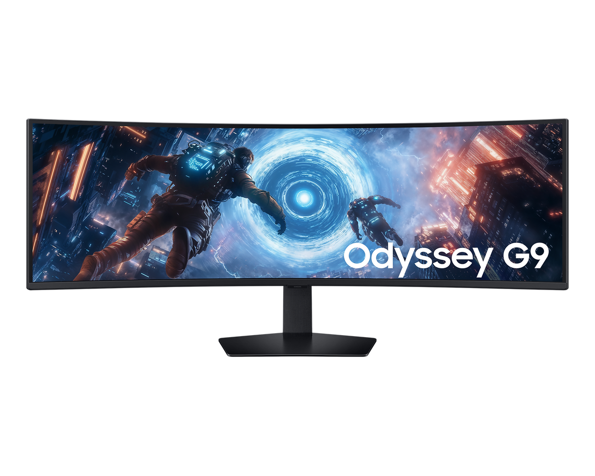 SAMSUNG LS49FG910E 49'' Odyssey G9 G91F DQHD Gaming Monitor; Borderless; 144Hz; 1000R; 5120x1440; GTG 1ms; HDR600; HAS; HDR 10 +