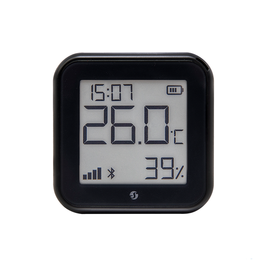Shelly H&T Gen3 Wi-Fi Temperature & Humidity Sensor With An E-Paper Display (Matte Black)