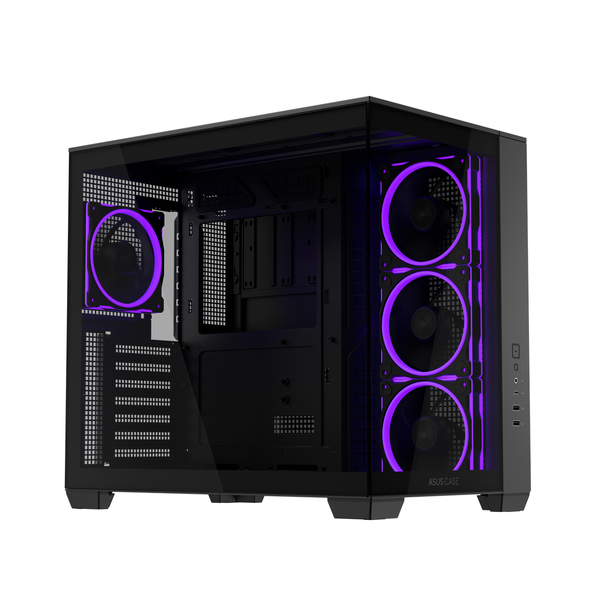 Asus A32 PLUS ARGB ATX Gaming Chassis – Black