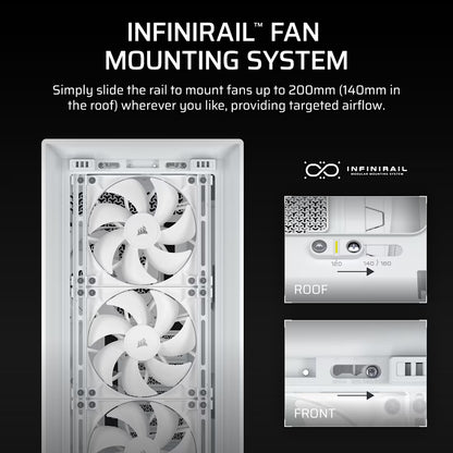 FRAME 5000D RS Mid-Tower PC Case; 4x RS 140 PWM Fans; 2x 2.5'' ; 1x 3.5'';