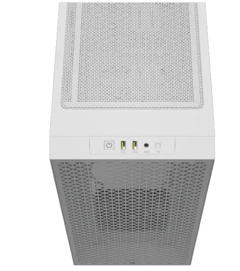 3000D AIRFLOW White Mid-Tower PC Case; 2x 3.5'' | 2x 2.5'' Drive Bays; Up to 360mm Radiator compatible; 2x 120mm fan incl