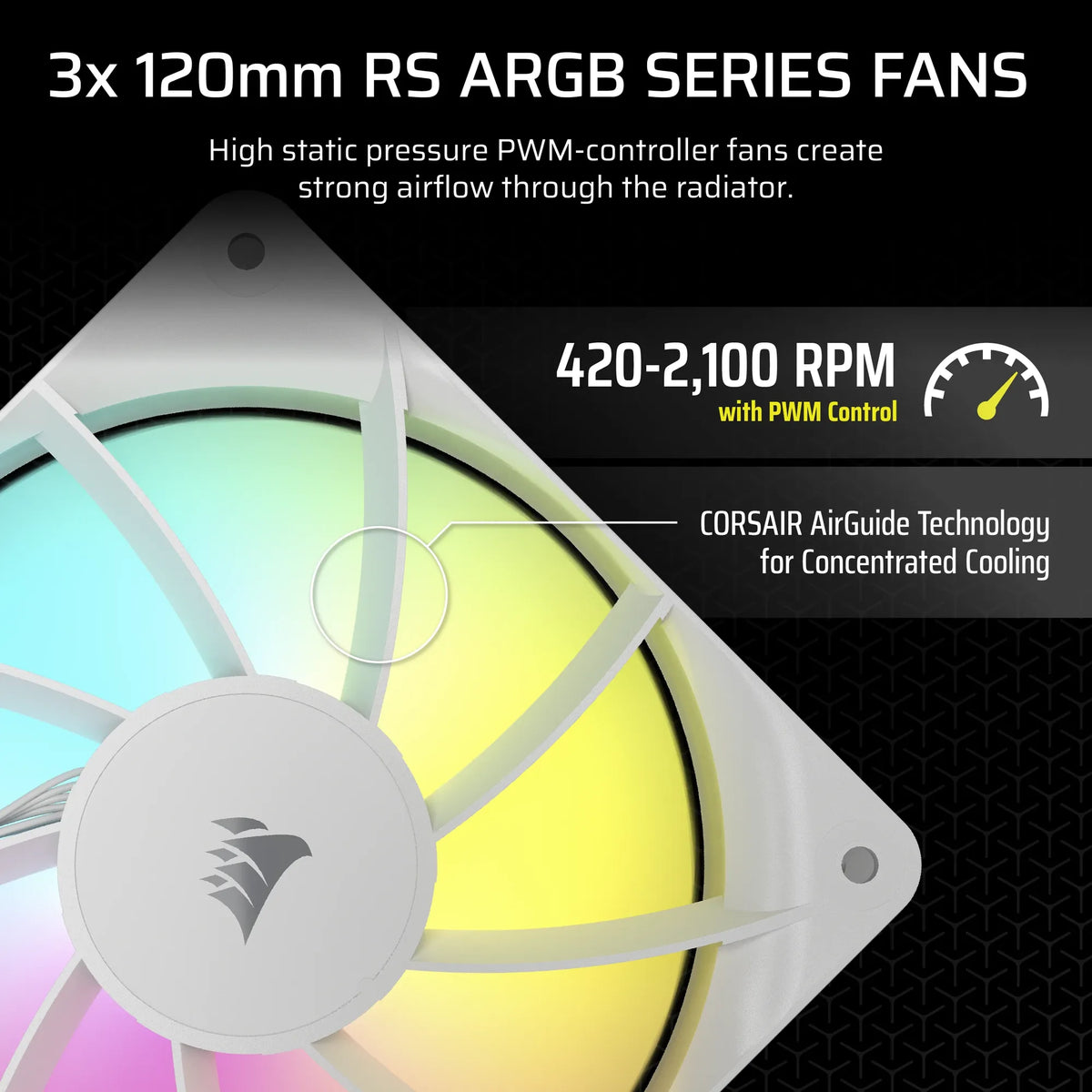 Corsair NAUTILUS 240 ARGB White; 240mm Radiator; Liquid CPU Cooler; Intel® LGA 1851/1700; AMD® AM5/AM4