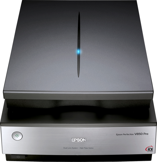 Epson 6sec/pp A4 Flatbed USB2 Film/Plans/X-ray 6400x9600DPI Graphics (Incl Transparency unit for Film & Slides)