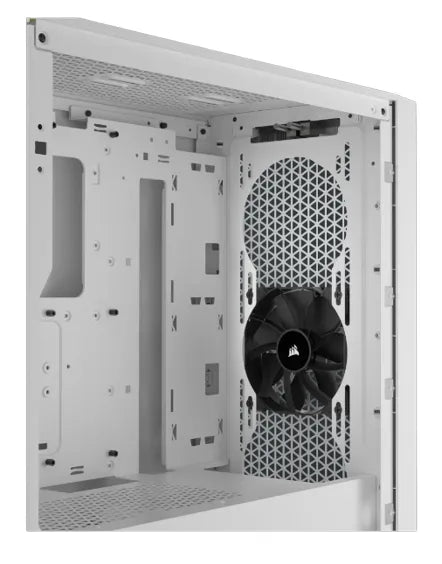 3000D AIRFLOW White Mid-Tower PC Case; 2x 3.5'' | 2x 2.5'' Drive Bays; Up to 360mm Radiator compatible; 2x 120mm fan incl