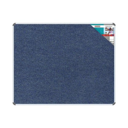 BULLETIN BOARD RIBBED ALUM FRAME 1500*1200MM DENIM
