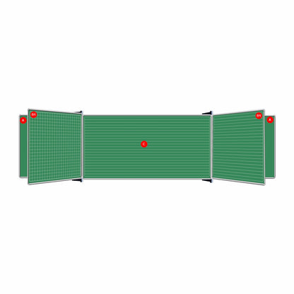 EDUCATIONAL BOARD S/LEAF 1220*910 NON-MAG CHALK LINE/SQUARES